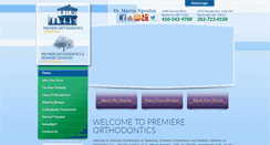 Desktop Screenshot of premiereortho.com